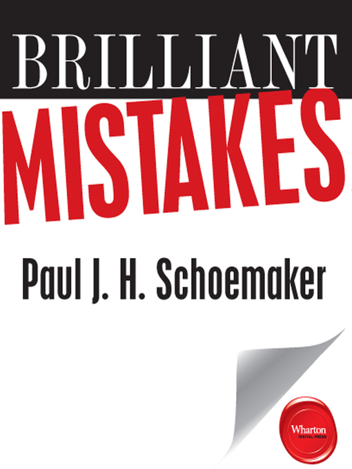Title details for Brilliant Mistakes by Paul J.H. Schoemaker - Wait list